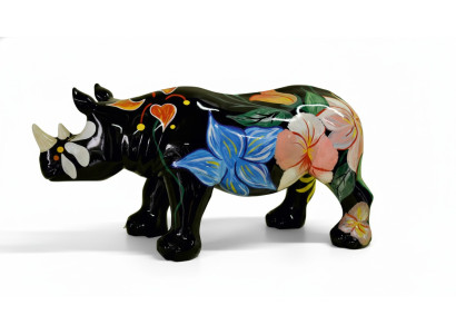 Conception Rhinocéros Figure Statue Sculpture Figures Sculptures Décoration Deco 3095 nouveau