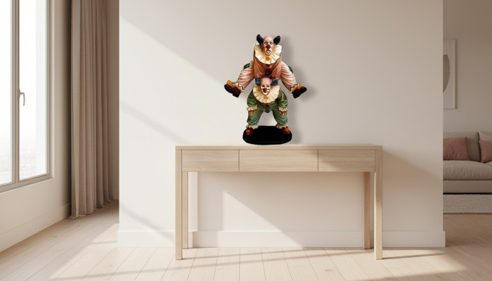 Conception Clown Acrobat Figure Statue Sculpture Figures Sculptures Décoration 5021