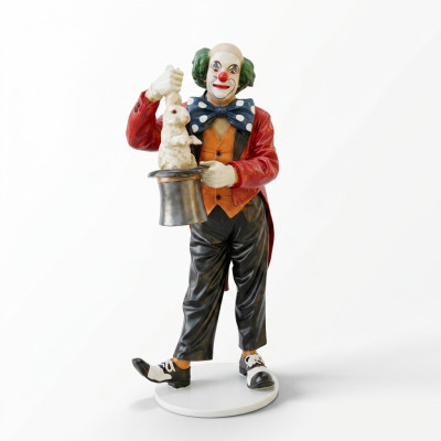 Conception de figure de clown magicien statue sculpture figures sculptures décoration décoration 5027