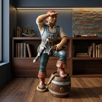 Conception de la statue de la figure du pirate sculpture figures sculptures décoration décoration 5601 nouvelle