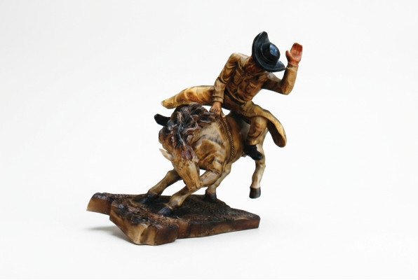 Conception Cowboy Rodeo Cheval Figure Statue Sculpture Figures Sculptures Décoration 5641