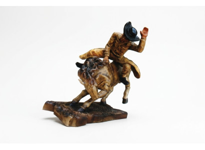 Conception Cowboy Rodeo Cheval Figure Statue Sculpture Figures Sculptures Décoration 5641