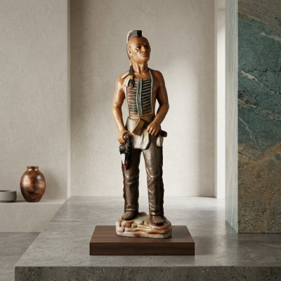 Figure Indien USA Wilder Westen Statue Skulptur Figuren Skulpturen Dekoration neu