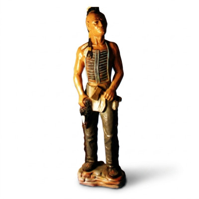 Figure Indien USA Wilder Westen Statue Skulptur Figuren Skulpturen Dekoration neu