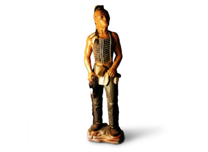 Figure Indien USA Wilder Westen Statue Skulptur Figuren Skulpturen Dekoration neu