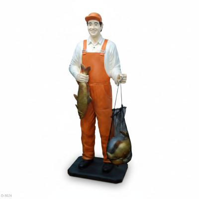 Conception Pêcheur Figurine Statue Sculpture Figures Sculptures Décoration Déco 5661 nouveau