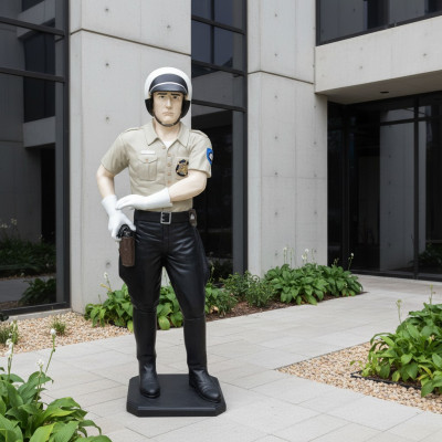 Conception Policier Figure Statue Sculpture Figures Sculptures Décoration Déco 5682
