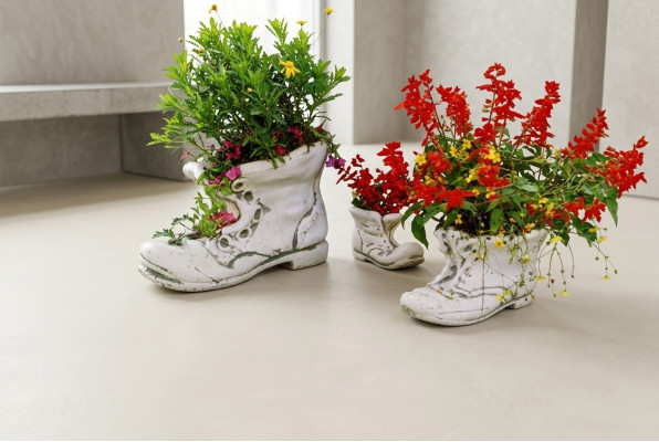 Pot de fleurs pot de plante figurine de décoration pots de fleurs naturels vases de jardin