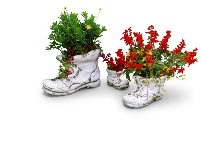 Pot de fleurs pot de plante figurine de décoration pots de fleurs naturels vases de jardin