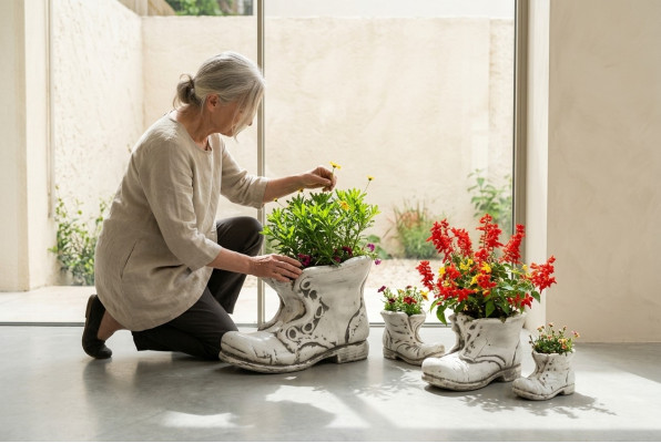Pot de fleurs pot de plantes décoration nature figure pots de fleurs vases de jardin