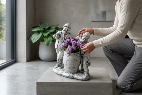Charlie Chaplin pot de fleur pot de plante décoration figure pots de fleur