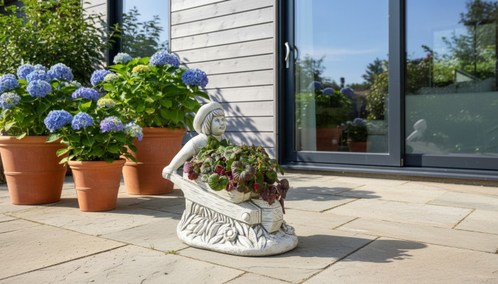 Pot de fleur pot de plante figure de décoration vases pots de fleurs naturels jardin