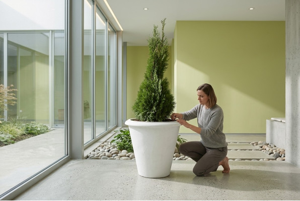 Pot de fleur naturel, pot de plante, figure de décoration, vase de jardin, pots de fleurs.