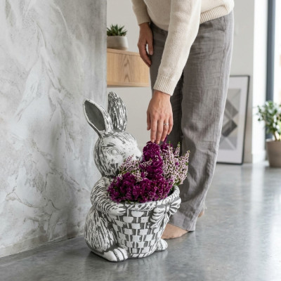 Pot de fleur naturel, pot de plante, figurine de décoration de pot de fleur de jardin vases