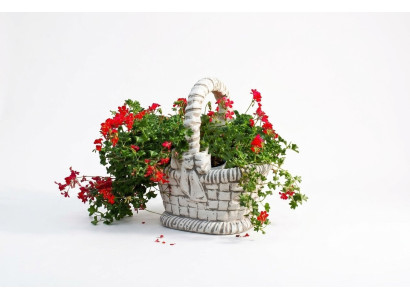 Figurine Pot de fleur Pot de plante Décoration Blanche Figurine Pots de fleurs Jardin