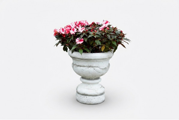 Figure Pot de fleurs Pot de plante Blanc Décoration Figurine Pots de fleurs Jardin