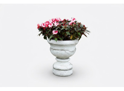 Figure Pot de fleurs Pot de plante Blanc Décoration Figurine Pots de fleurs Jardin