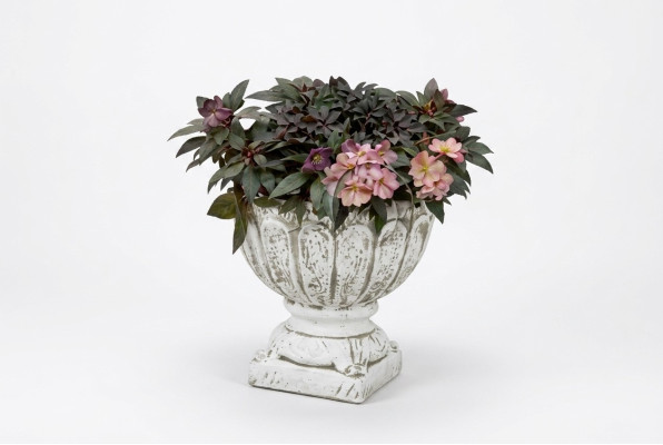 Figure Flower Pot Plant White Pot Decoration Figure Flower Pots Garden  Figurine Pot de fleur Plante Pot blanc Décoration Pot de fleur Jardinière