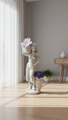 Pot de fleur plante pot naturel figurine de décoration de pot de jardin vases pots de fleurs