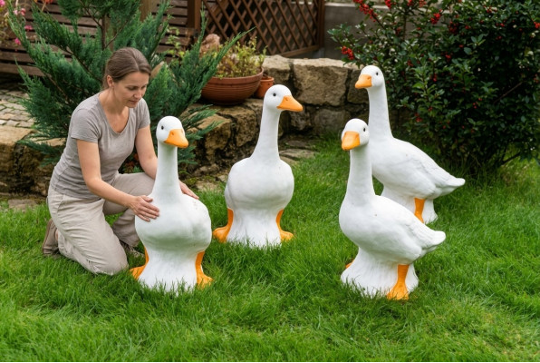Décoration de jardin Canard Statue Sculpture Figurines Sculptures Designer