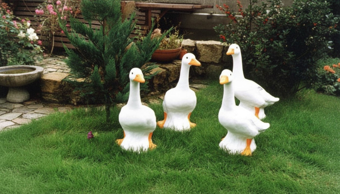 Décoration de jardin Canard Statue Sculpture Figurines Sculptures Designer