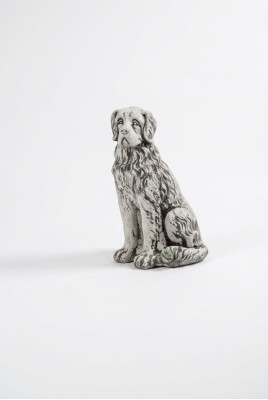 Décoration de jardin Statue de chien Sculpture Figurines Gris Sculptures Designer