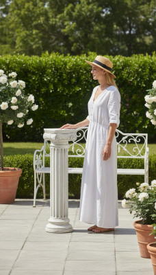 Colonnes de colonnes de style antique colonnes de jardin Décoration romaine 91cm