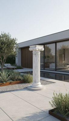 Colonnes de colonnes de style antique colonnes de jardin Décoration romaine 91cm