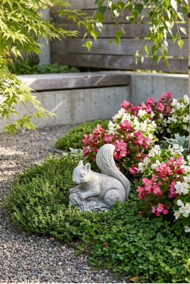 Statue décorative d'écureuil de jardin en sculpture figures en design de sculpture