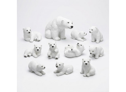 Figurine d'ours polaire de 21 cm statue d'ours décoration de jardin figures statues décoration