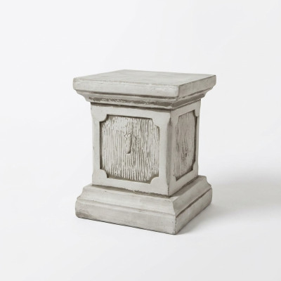Décoration Colonne Colonnes Style Antique en Pierre Romain Blanc Décorer Support Base