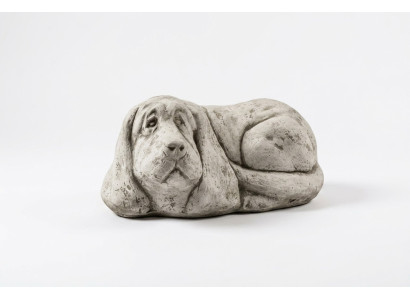 Statue de chien décorative de jardin en sculptures figurines Figurine de sculpteur.
