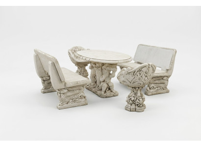 Tabouret de jardin style antique en pierre mobilier de patio bancs extérieurs