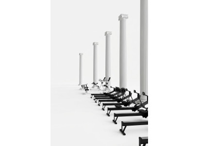 532 cm XXL Salle de colonnes à colonnes en colonnes romaines Stand de statues