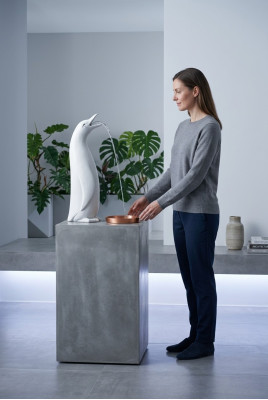 Décoration de jardin statue de pingouin sculpture figures sculptures designer figurine