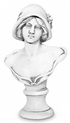 Buste Femme Style Antique Antiquité 40cm Figure en Pierre Sculpture Sculptures
