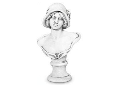 Buste Femme Style Antique Antiquité 40cm Figure en Pierre Sculpture Sculptures