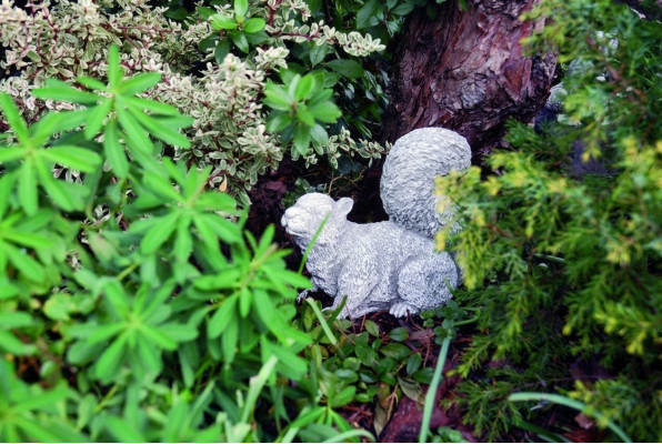 Décoration de jardin Ecureuil Patio Pierre Figures Figure Statue décorative
