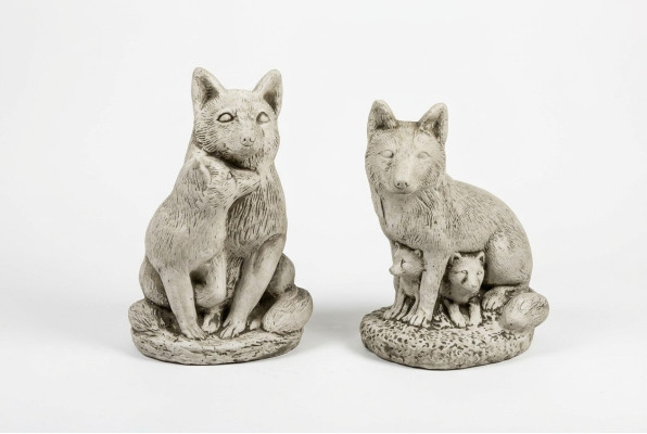 Décoration de jardin statue renard sculpture figures sculptures figure de designer