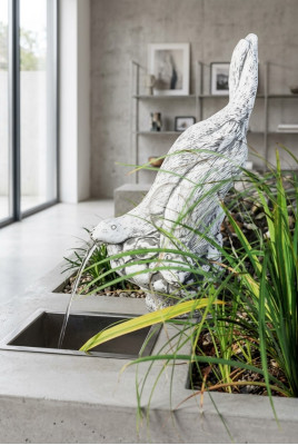 Décoration de jardin statuette de furet en fer sculpture figurines sculptures designer