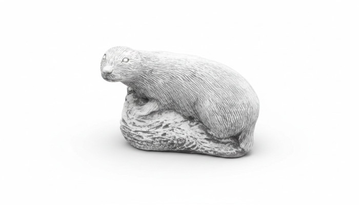 Décoration de jardin furet Patio pierre chiffres Chiffre Statue