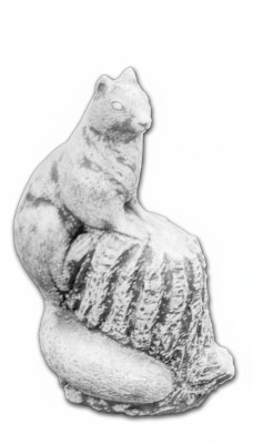 Décoration de jardin, figurines en pierre de patio en forme d'écureuil, figurine décorative statue