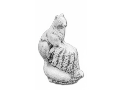 Décoration de jardin, figurines en pierre de patio en forme d'écureuil, figurine décorative statue