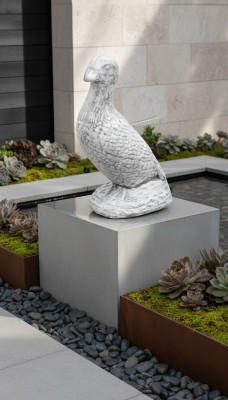 Décoration de jardin Canard Patio Figurines en Pierre Statue Sculpture Décorative
