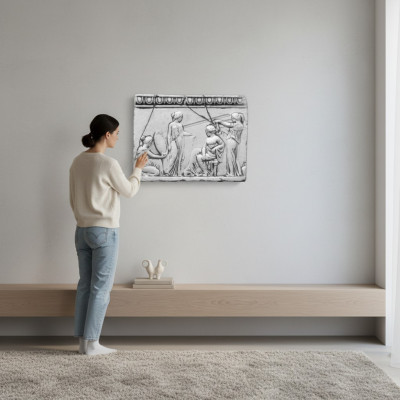 Soulagement des femmes Art antique Sculpture murale Image murale Images Plaque de pierre