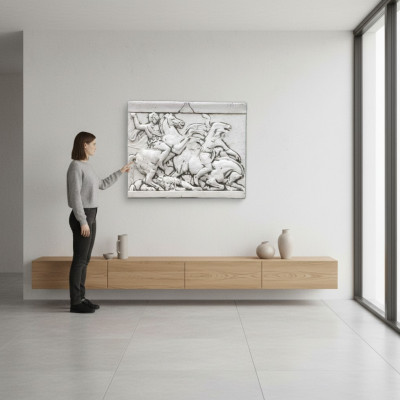 Relief Alexandre le Grand Cheval Mur Relief Mur Image Images Pierre