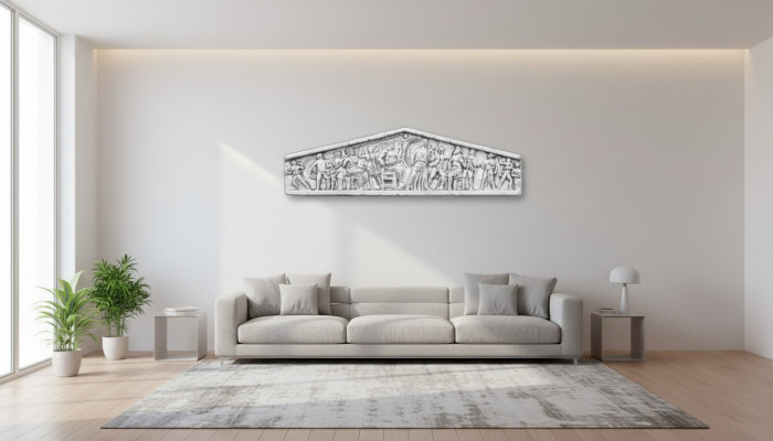 Décoration murale en relief en pierre, image de dalle de pierre, images de style antique pour le jardin.