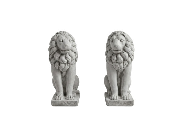 Figurine de lion de jardin, décoration de patio, sculptures décoratives de jardin.