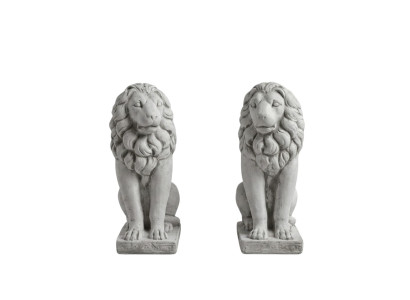 Figurine de lion de jardin, décoration de patio, sculptures décoratives de jardin.