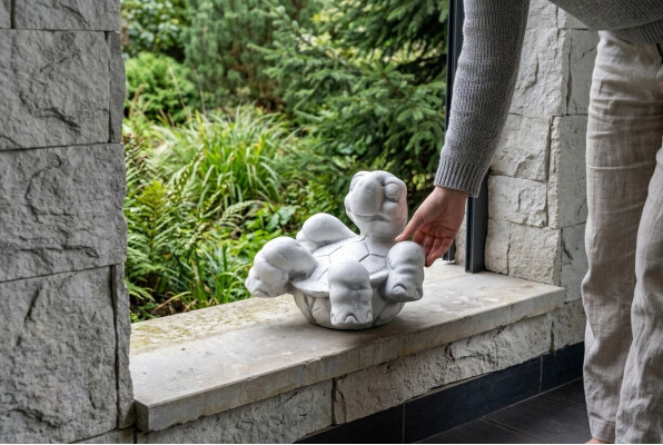 Décoration de jardin en forme de tortue Figurine Patio S103100 Statue